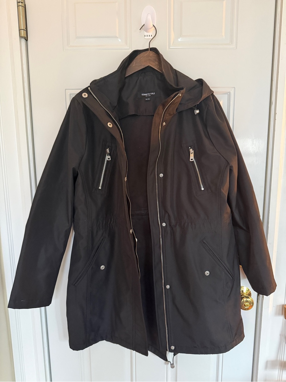 Kenneth Cole Women's Black Hooded Jacket